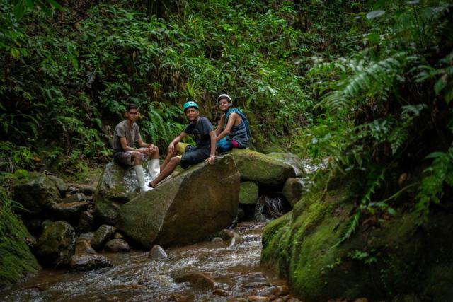 Canyoning en Basse-Terre : descente de riviere en pleine foret